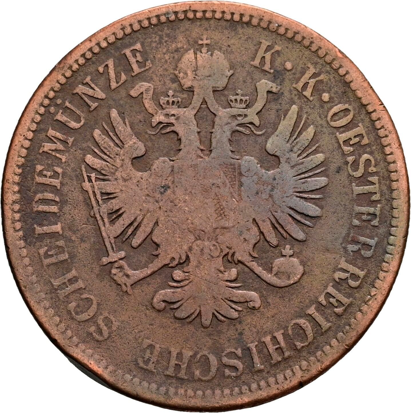 4 Kreuzer Franz Joseph I. 1848-1916 1860 A – Rückseite