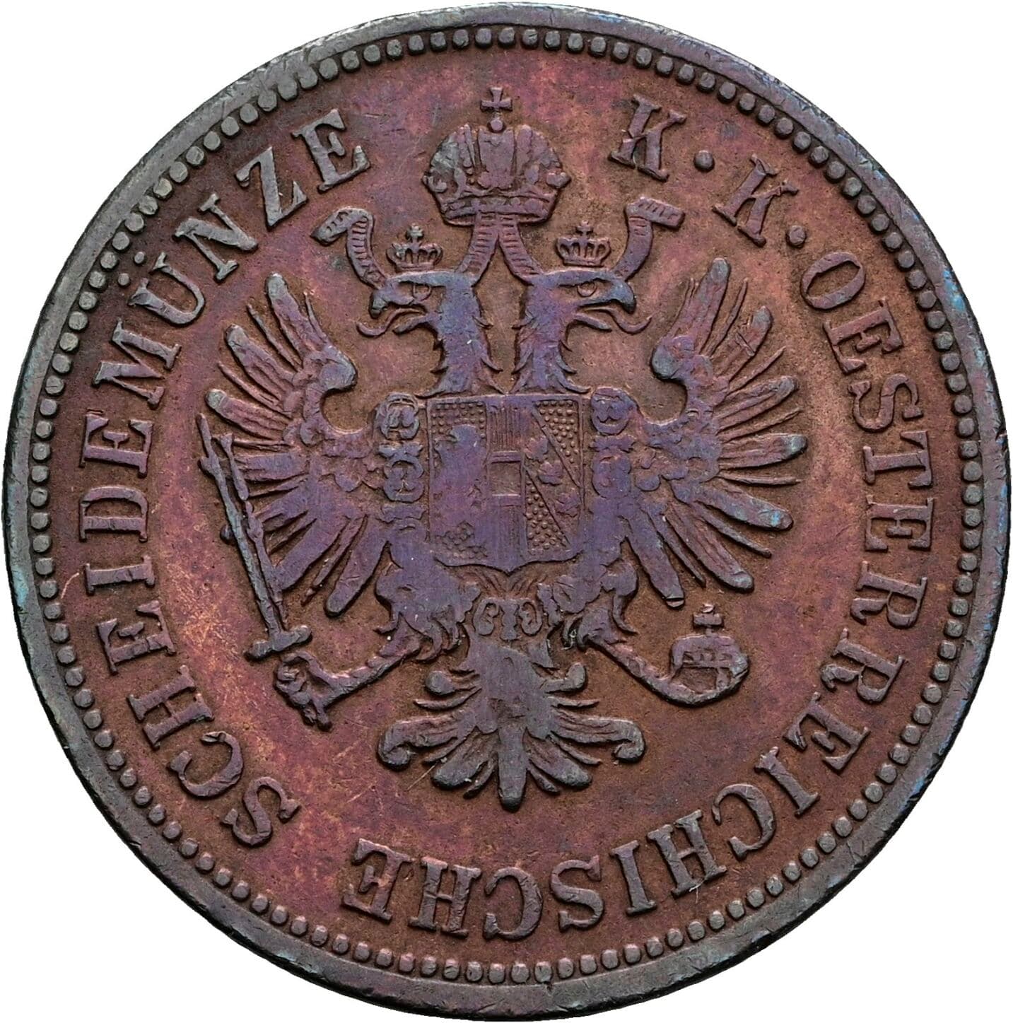4 Kreuzer Franz Joseph I. 1848-1916 1861 A, Wien – Rückseite
