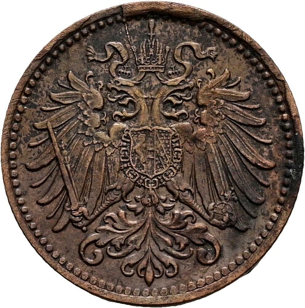 1 Heller Franz Joseph I. 1848-1916 1902 – Rückseite