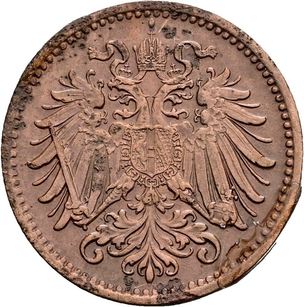1 Heller Franz Joseph I. 1848-1916 1900 – Rückseite