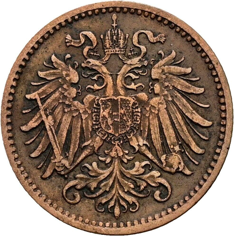 1 Heller Franz Joseph I. 1848-1916 1897 – Rückseite