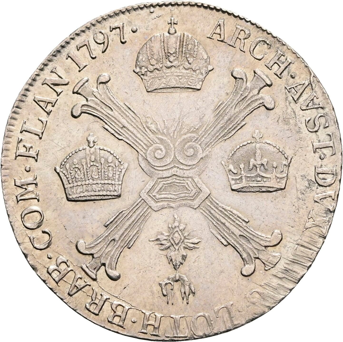 1/4 Kronentaler Franz II. 1797 C Prag – Rückseite