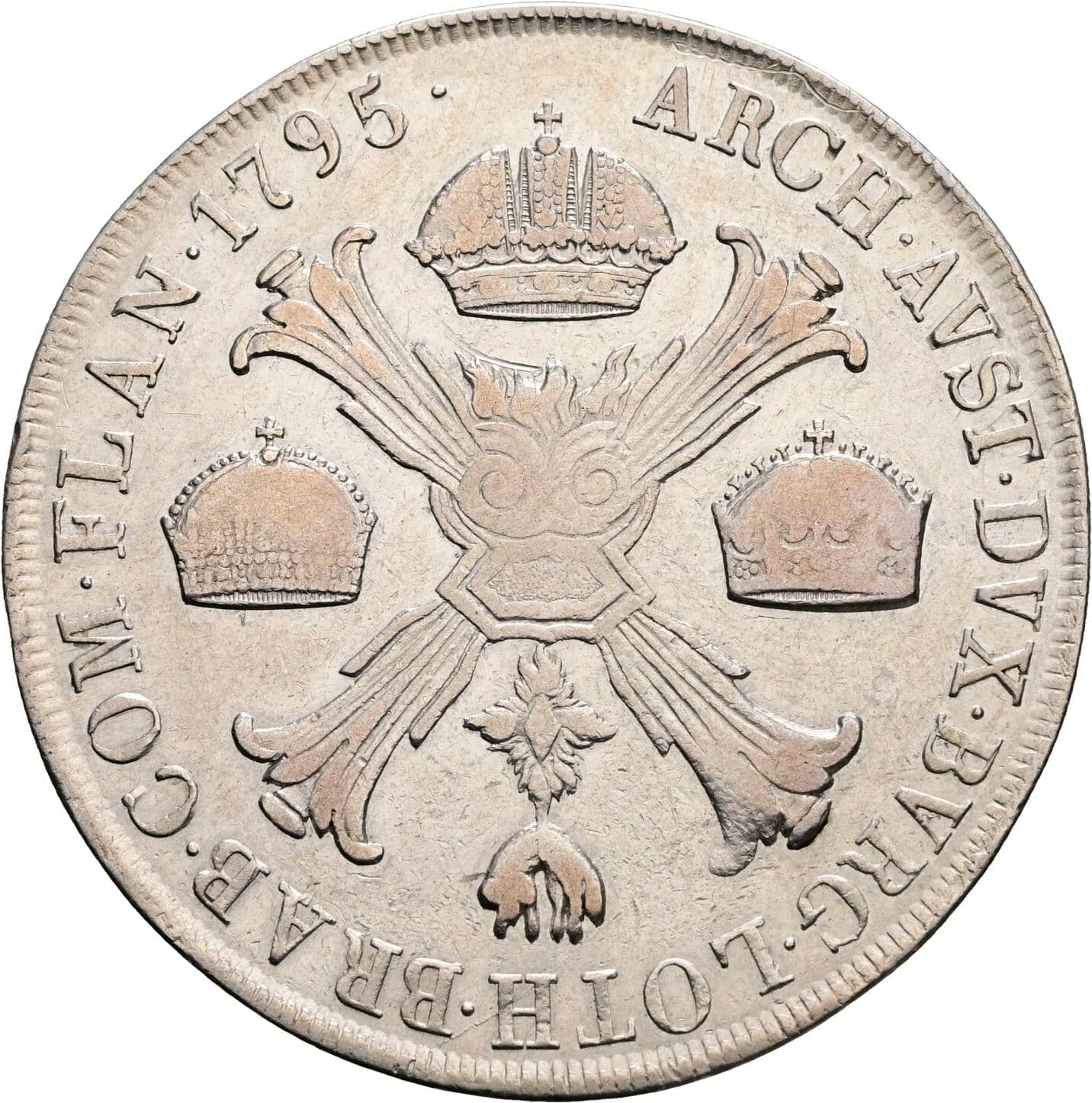 Kronentaler Franz II. (I). 1792-1835 1795 M – Rückseite