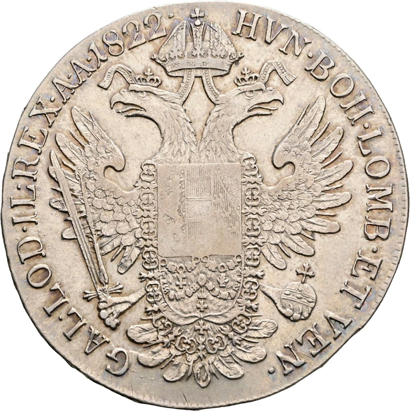 Taler Franz II. (I). 1792-1835 1822 G, Nagybanya – Rückseite