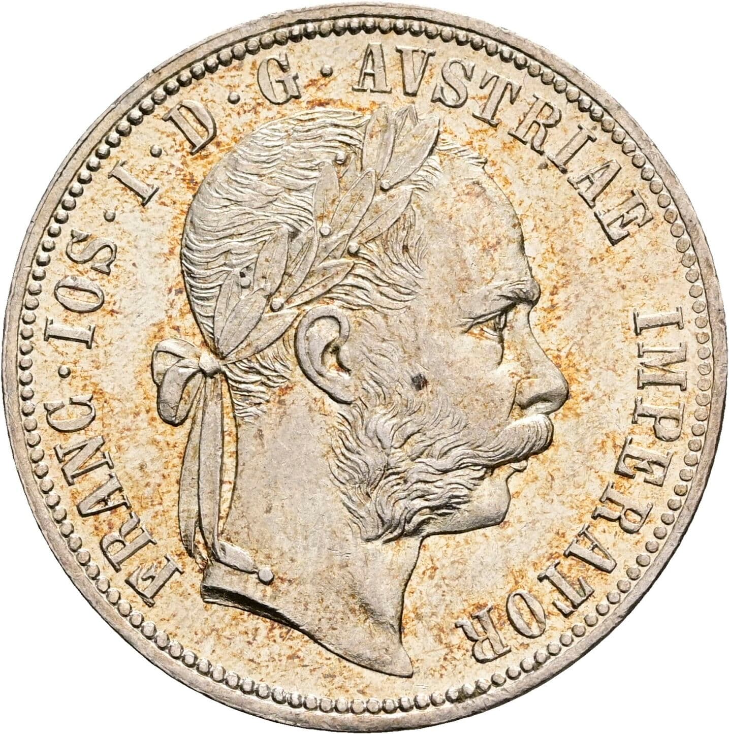 1 Gulden Franz Joseph I. 1848-1916 1878 – Vorderseite