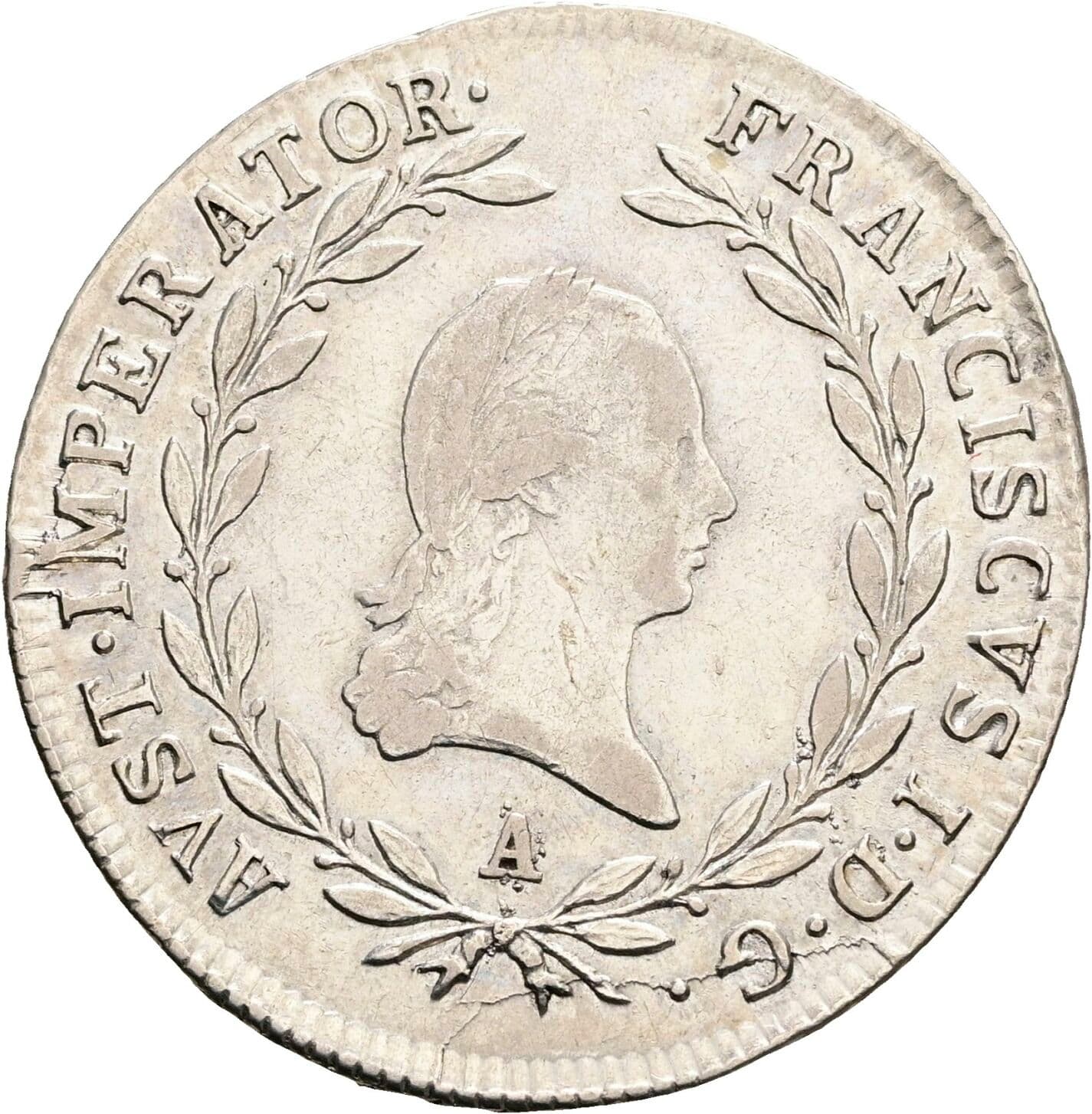 20 Kreuzer Franz II.(I.) 1792-1835 1810 A, Wien – Vorderseite