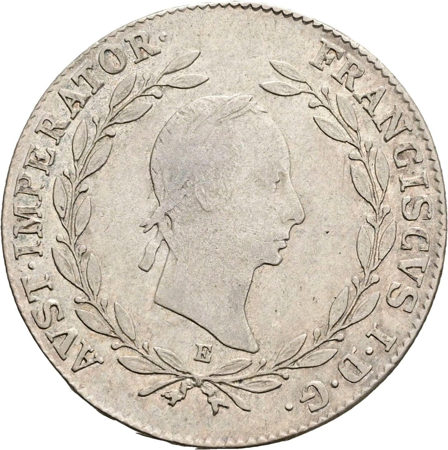 20 Kreuzer Franz II.(I.) 1792-1835 1830 E, Karlsburg – Vorderseite