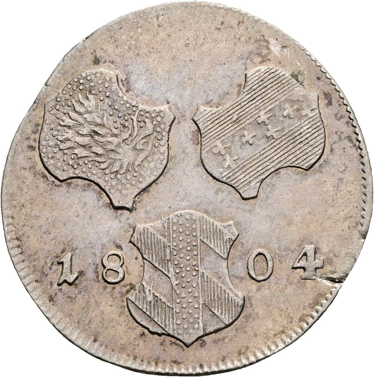 6 Kreuzer Franz II. (I). 1792-1835 Günzburg 1804 H – Rückseite