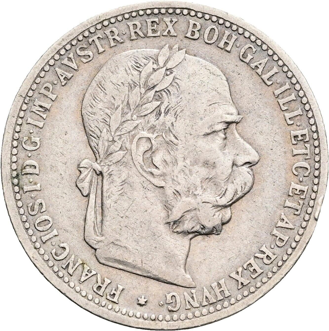 1 Krone Franz Joseph I. 1848-1916 1899 – Vorderseite