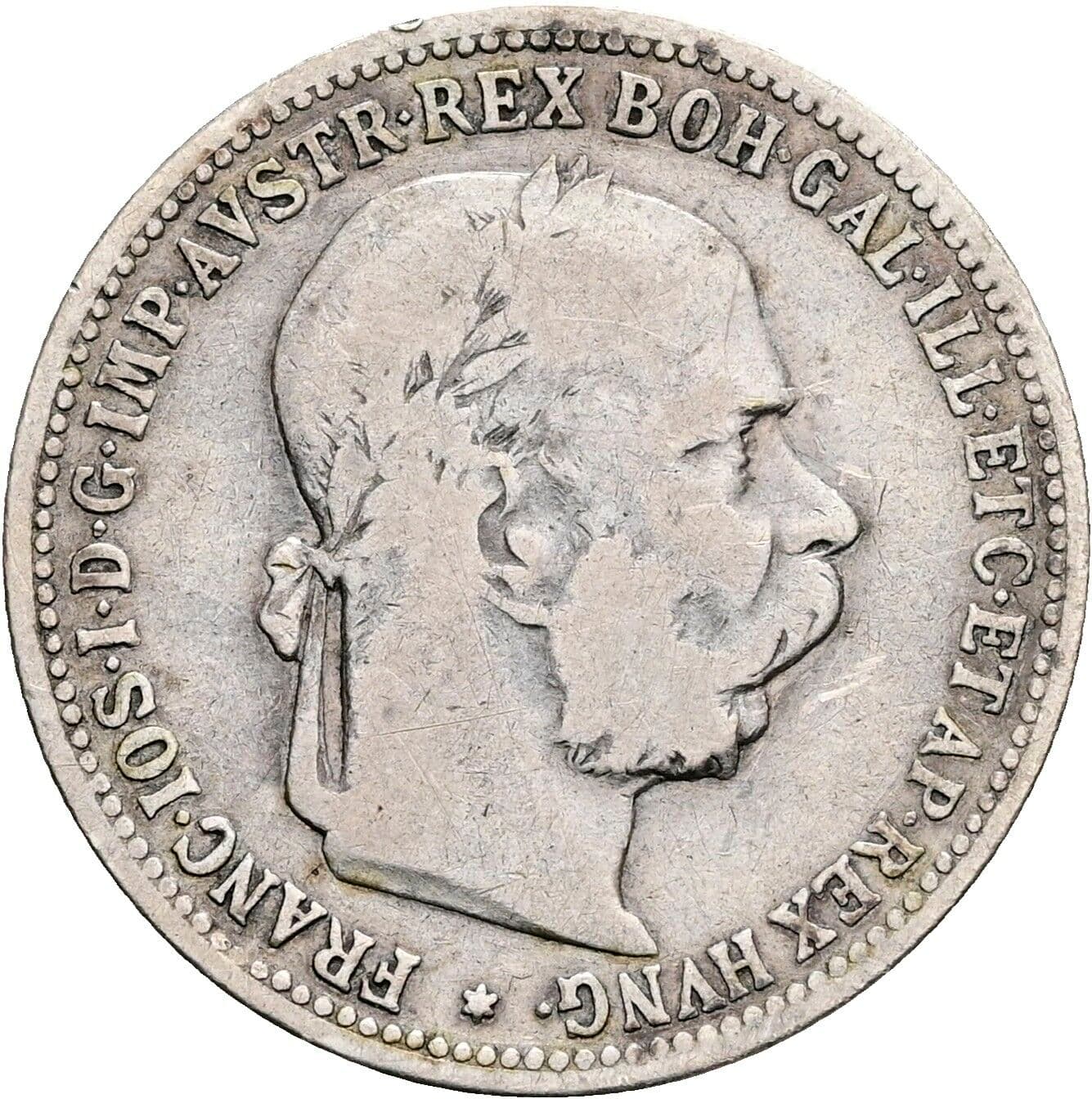 1 Krone Franz Joseph I. 1848-1916 1893 – Vorderseite