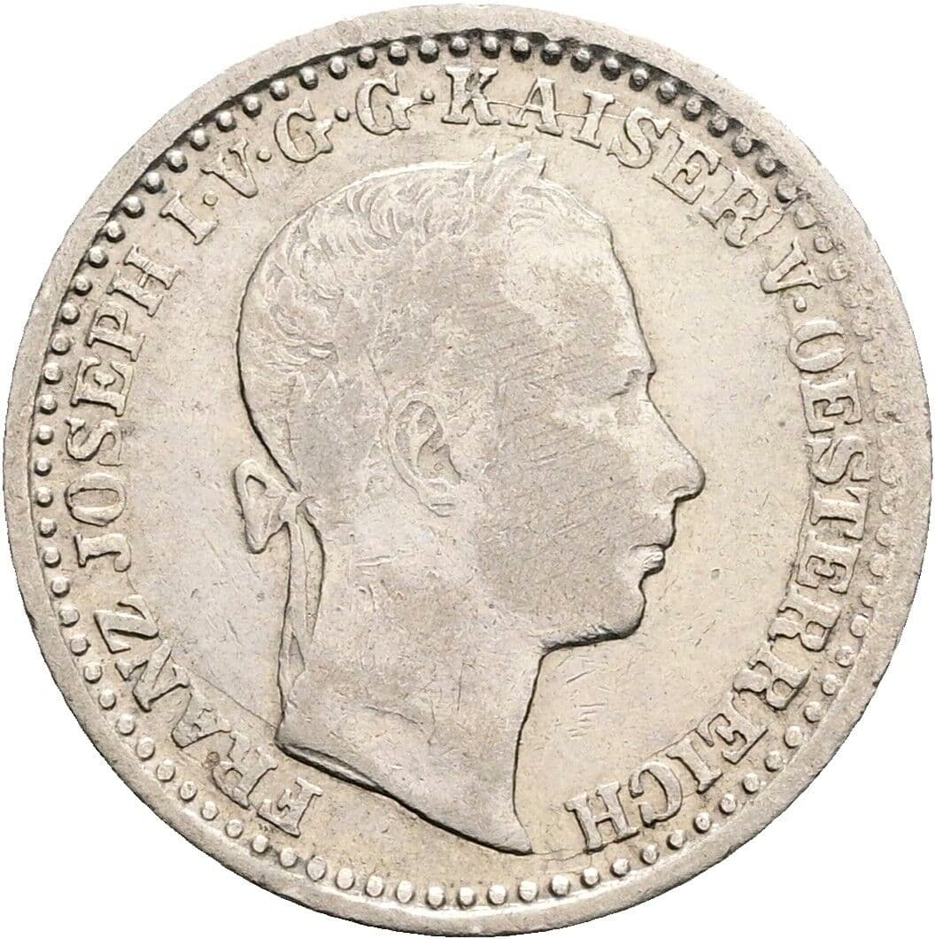 10 Kreuzer Franz Joseph I. 1848-1916 1859 M, Mailand – Vorderseite