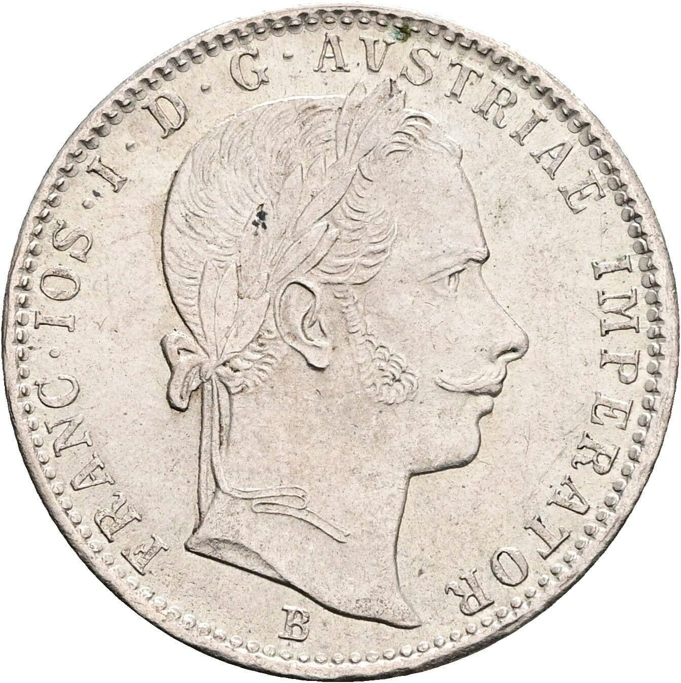 1/4 Gulden Franz Joseph I. 1848-1916 1859 B, Kremnitz – Vorderseite