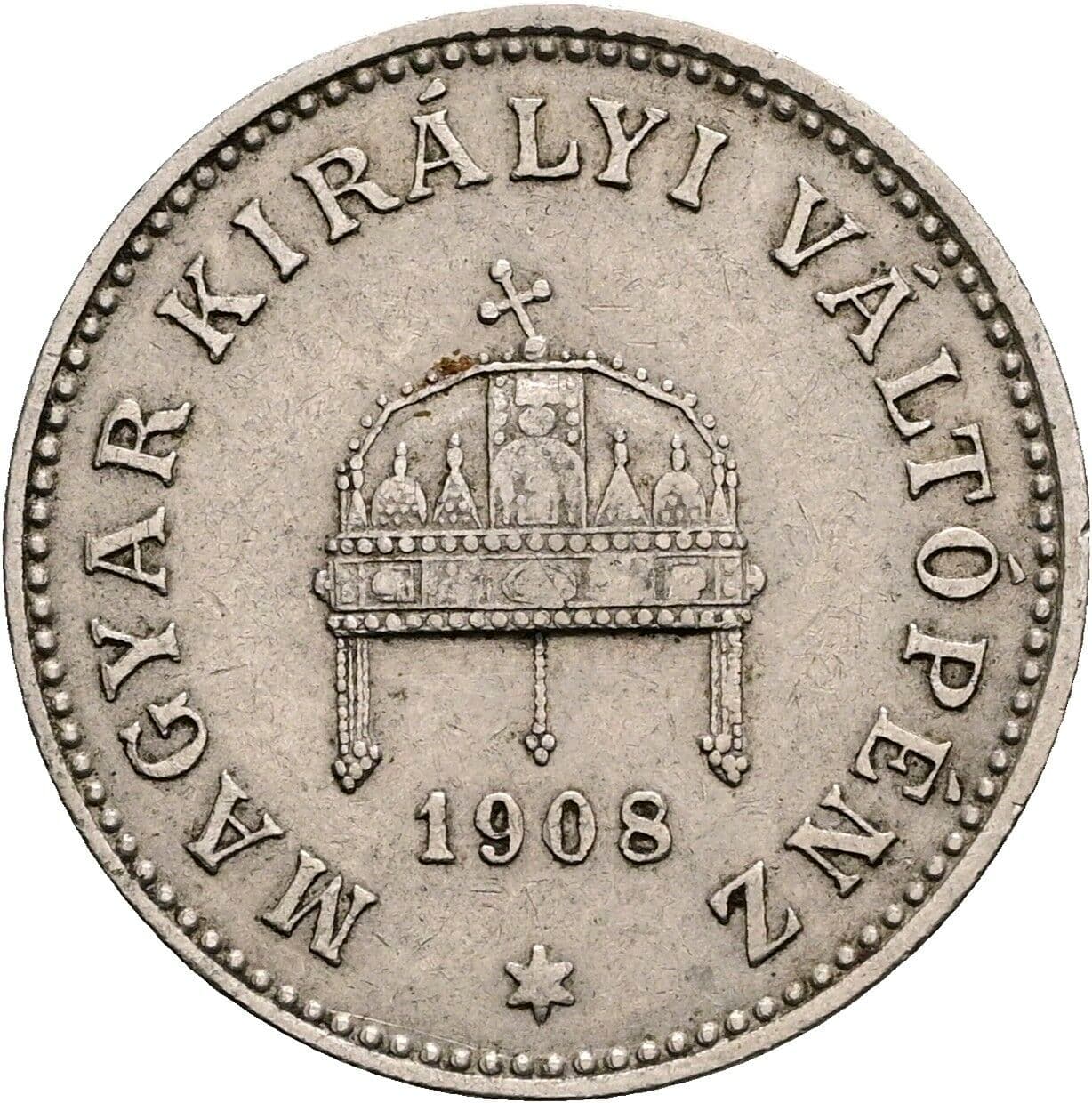 20 Filler Franz Joseph I. 1848-1916 1908 KB – Rückseite