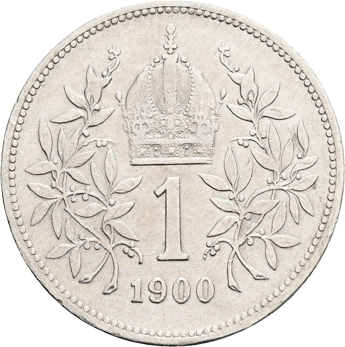 1 Krone Franz Joseph I. 1848-1916 1900 – Rückseite