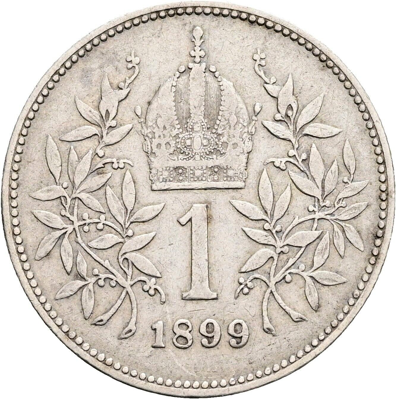 1 Krone Franz Joseph I. 1848-1916 1899 – Rückseite