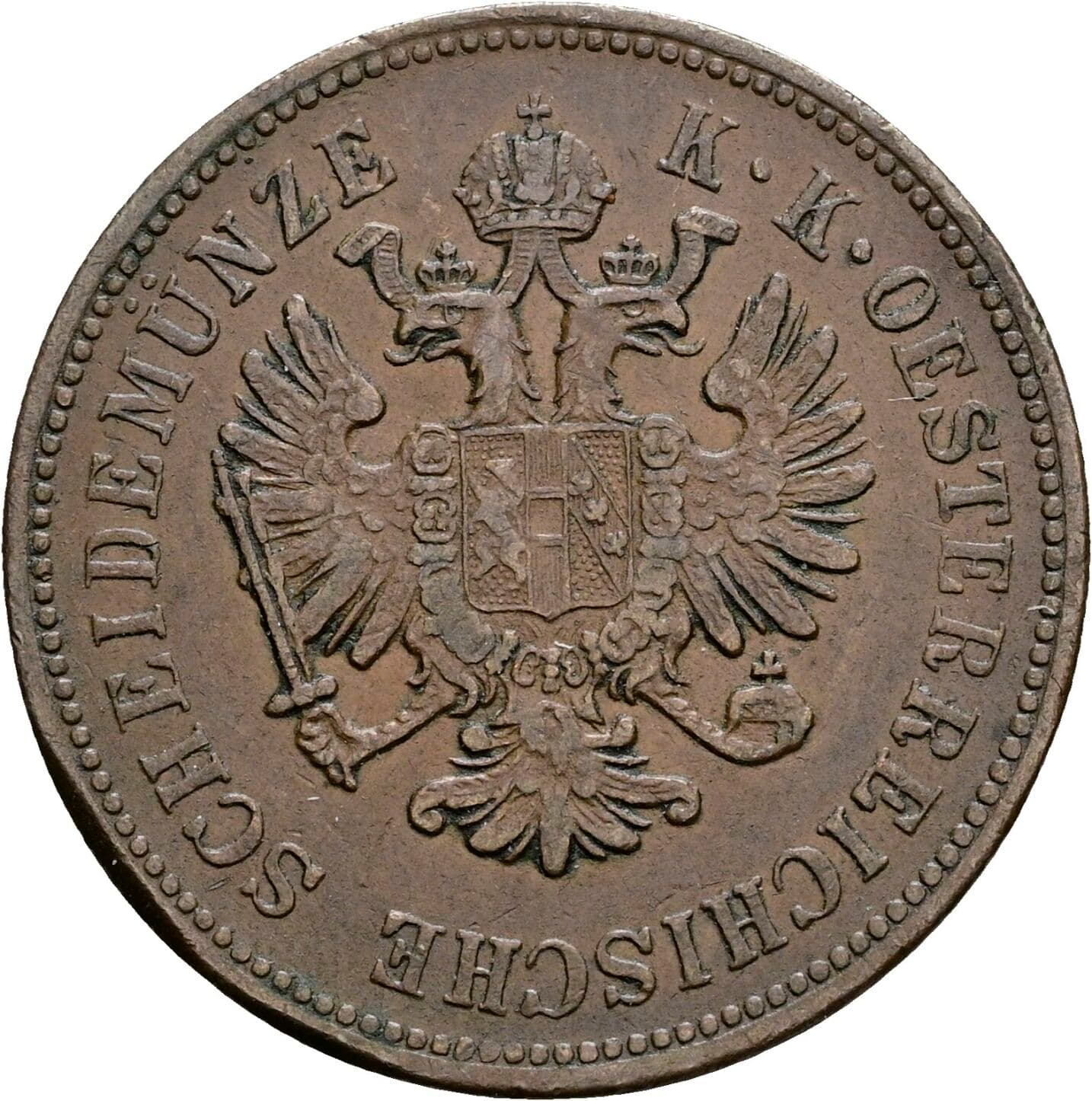 4 Kreuzer Franz Joseph I. 1848-1916 1861 B, Kremnitz – Rückseite