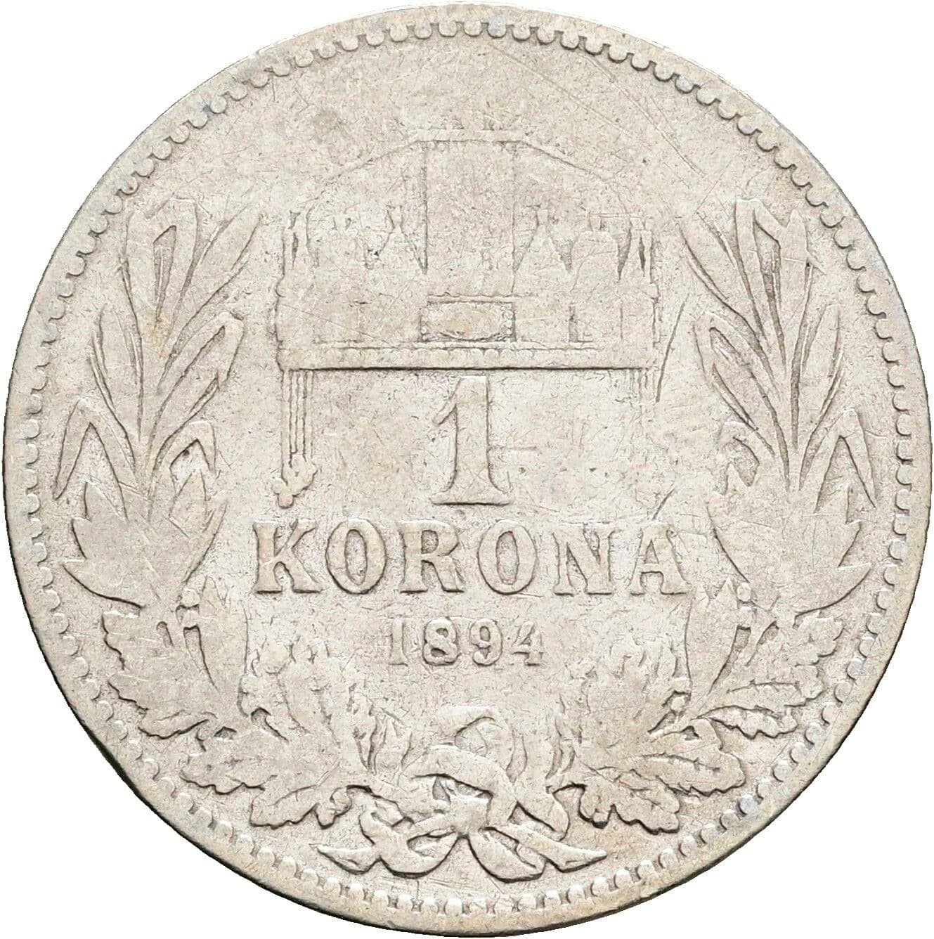 1 Korona Franz Joseph I. 1848-1916 1894 KB – Rückseite