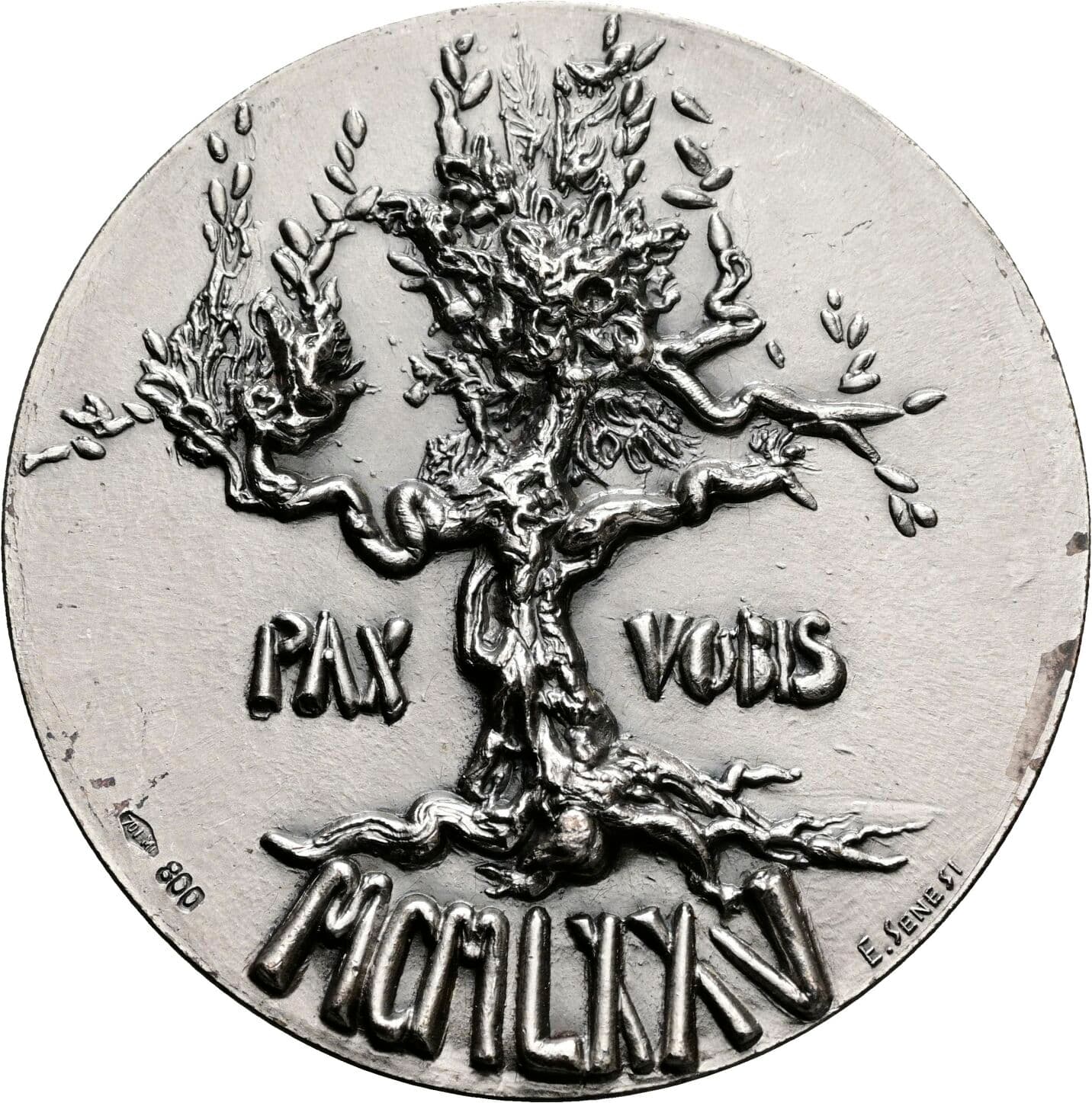 high relief AG Medaille