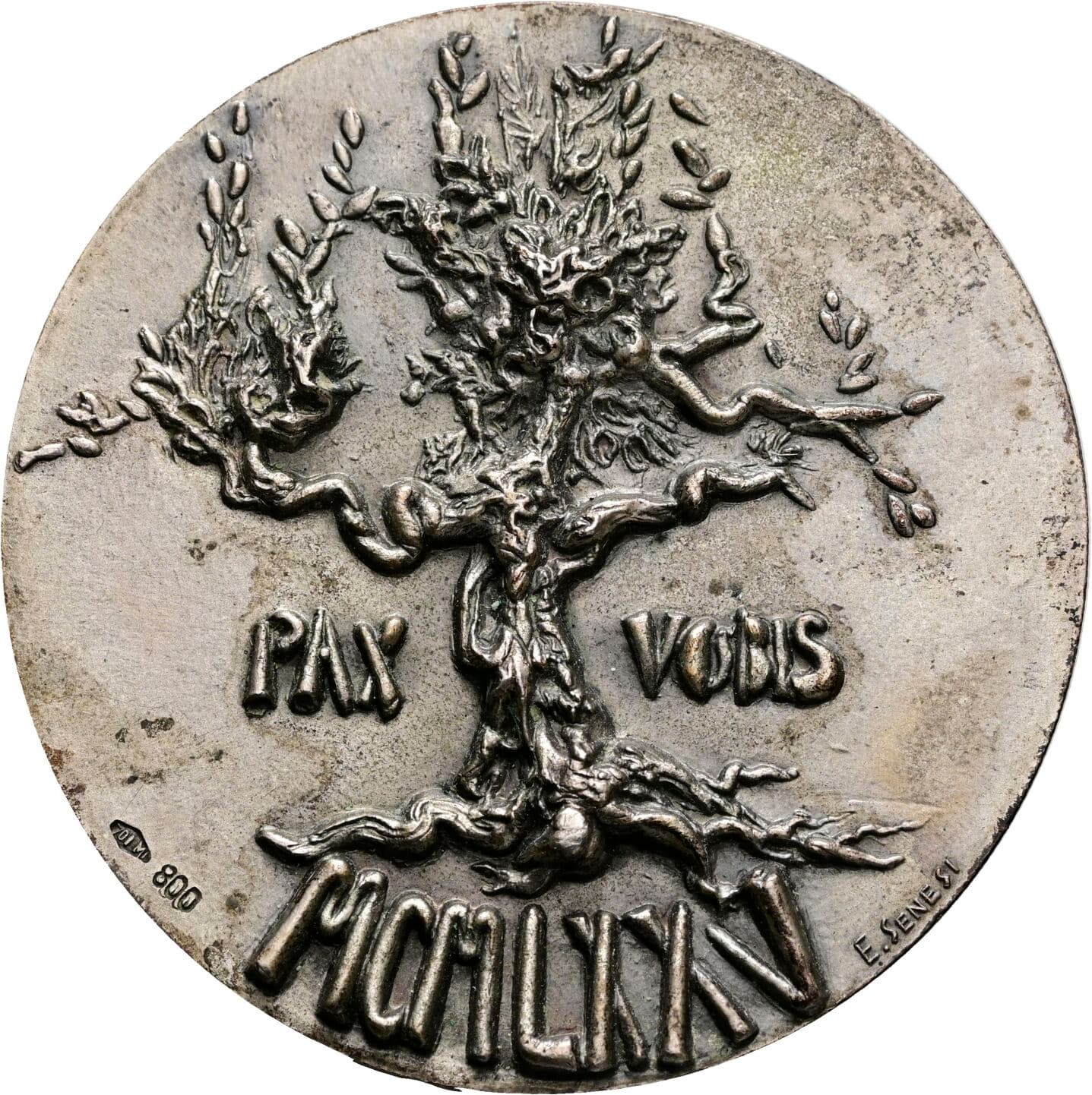 high relief AG Medaille