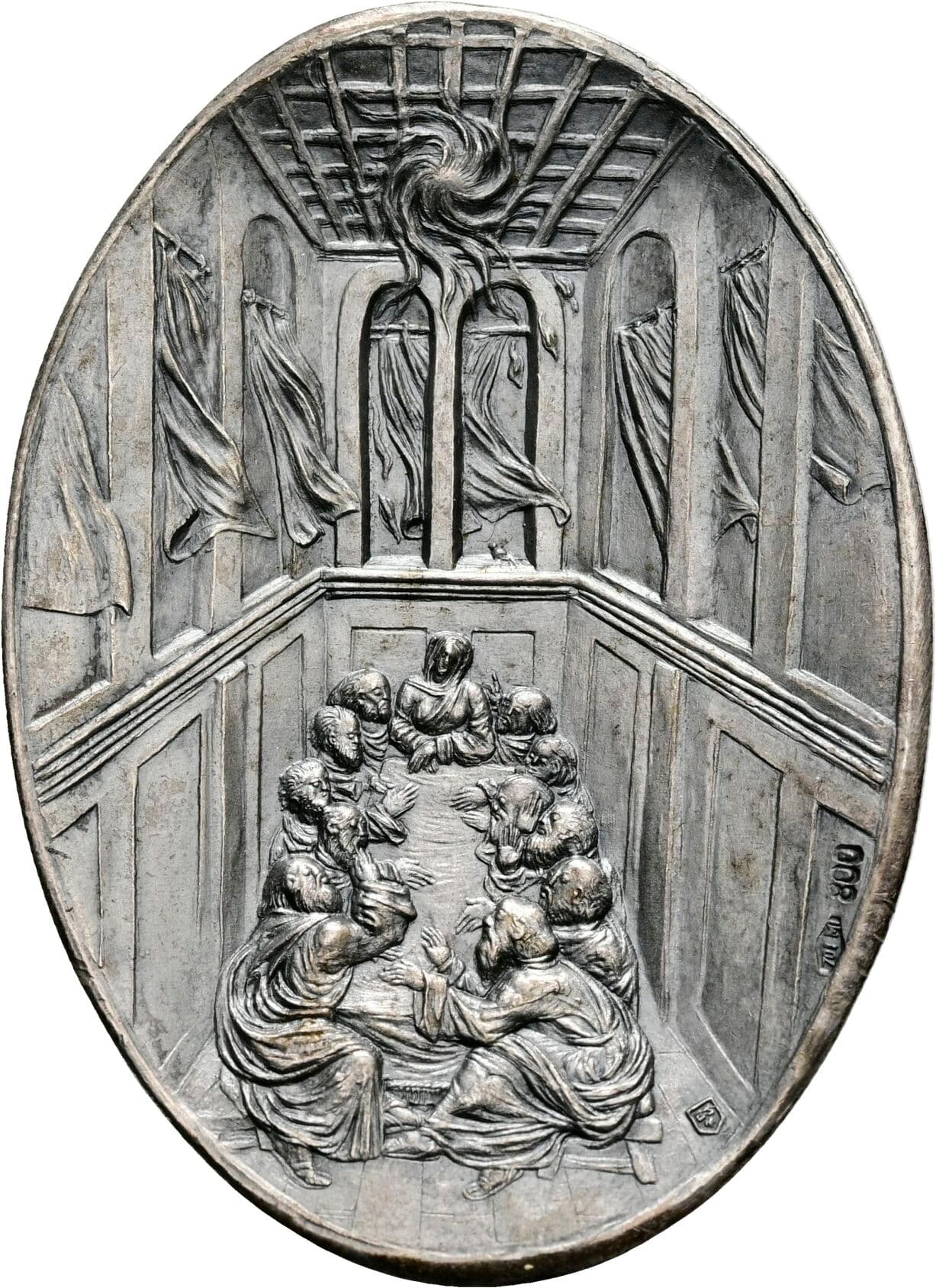 ovale AG-Medaille anno XII