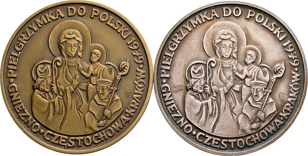 Lot Silbermedaille und Bronzemedaille