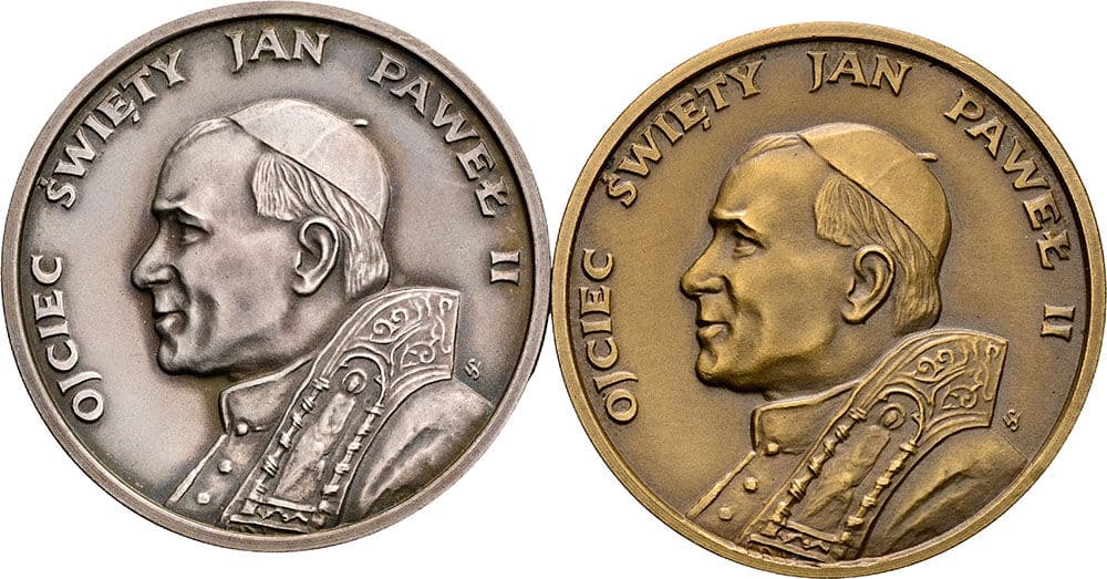 Lot Silbermedaille und Bronzemedaille