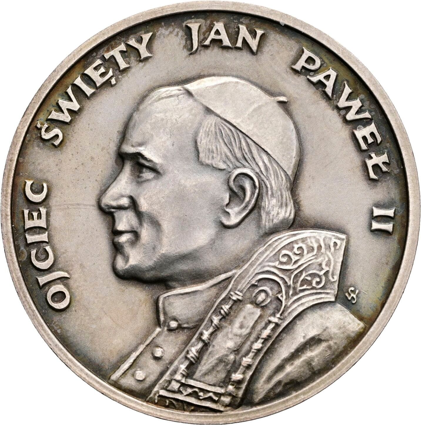 High Relief Silbermedaille