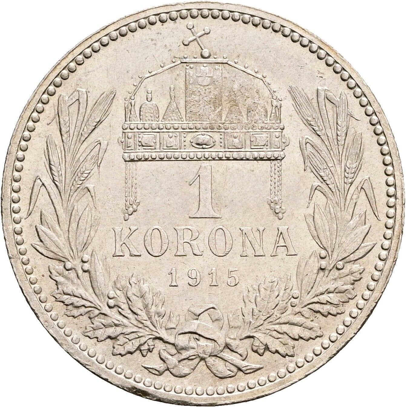 1 Korona Franz Joseph I. 1848-1916 1915 KB – Rückseite