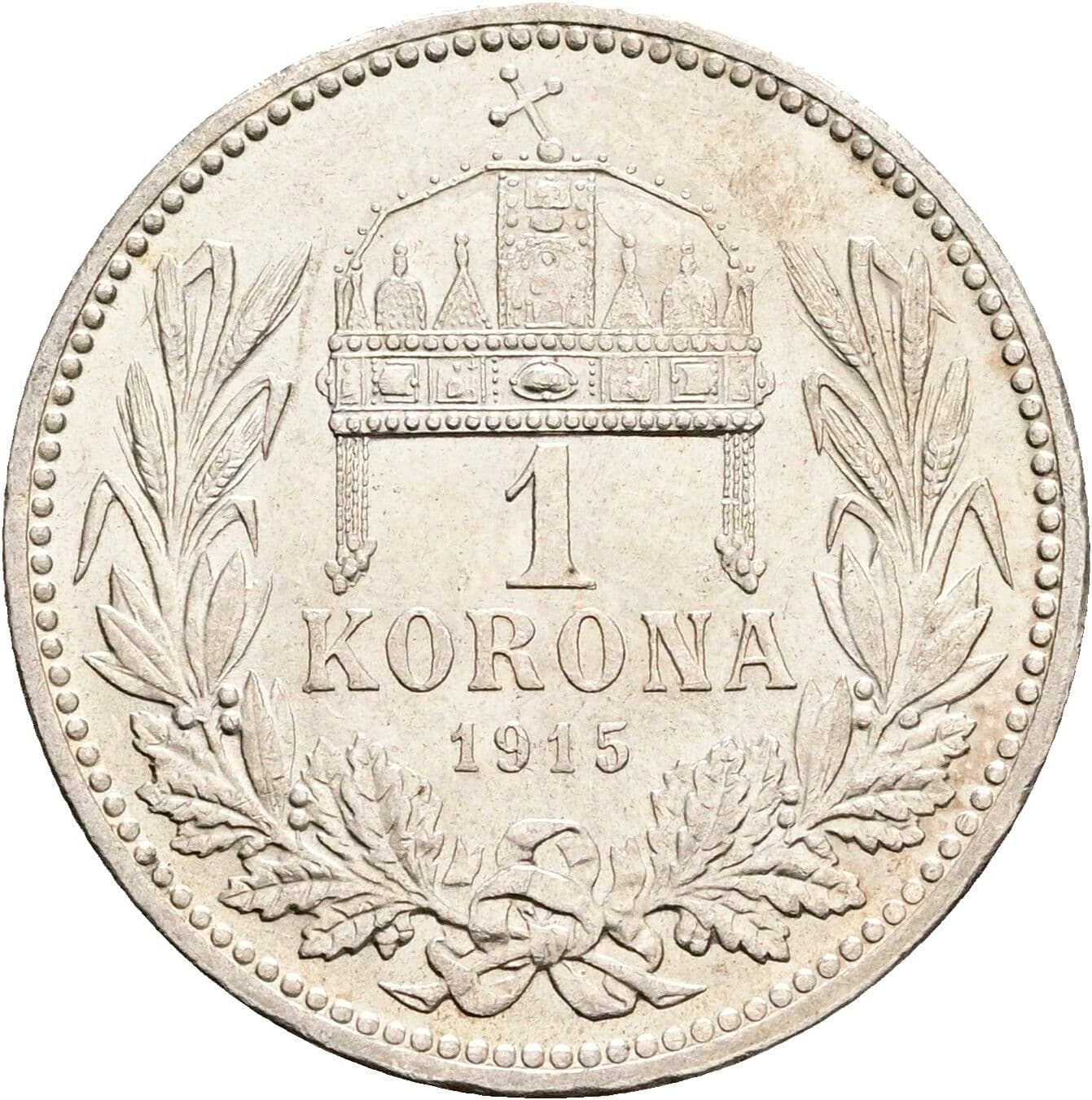 1 Korona Franz Joseph I. 1848-1916 1915 KB – Rückseite