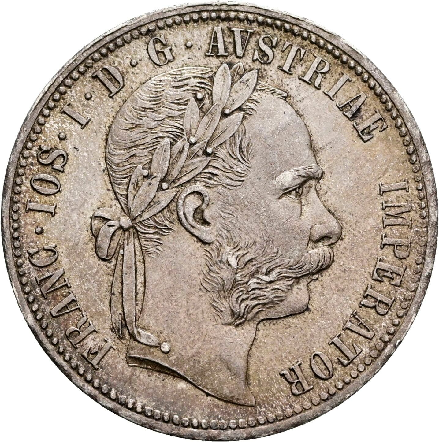 1 Gulden Franz Joseph I. 1848-1916 1878 – Vorderseite