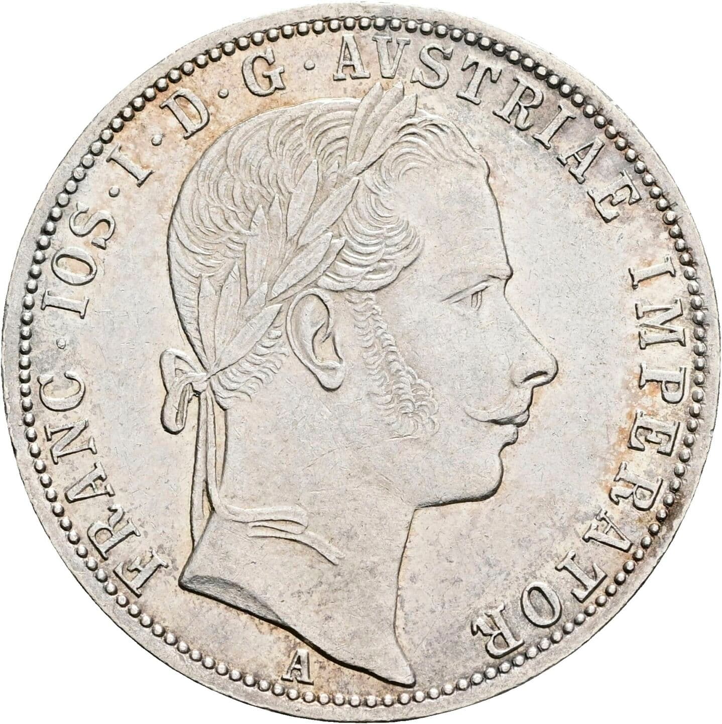 1 Gulden Franz Joseph I. 1848-1916 1861 A – Vorderseite