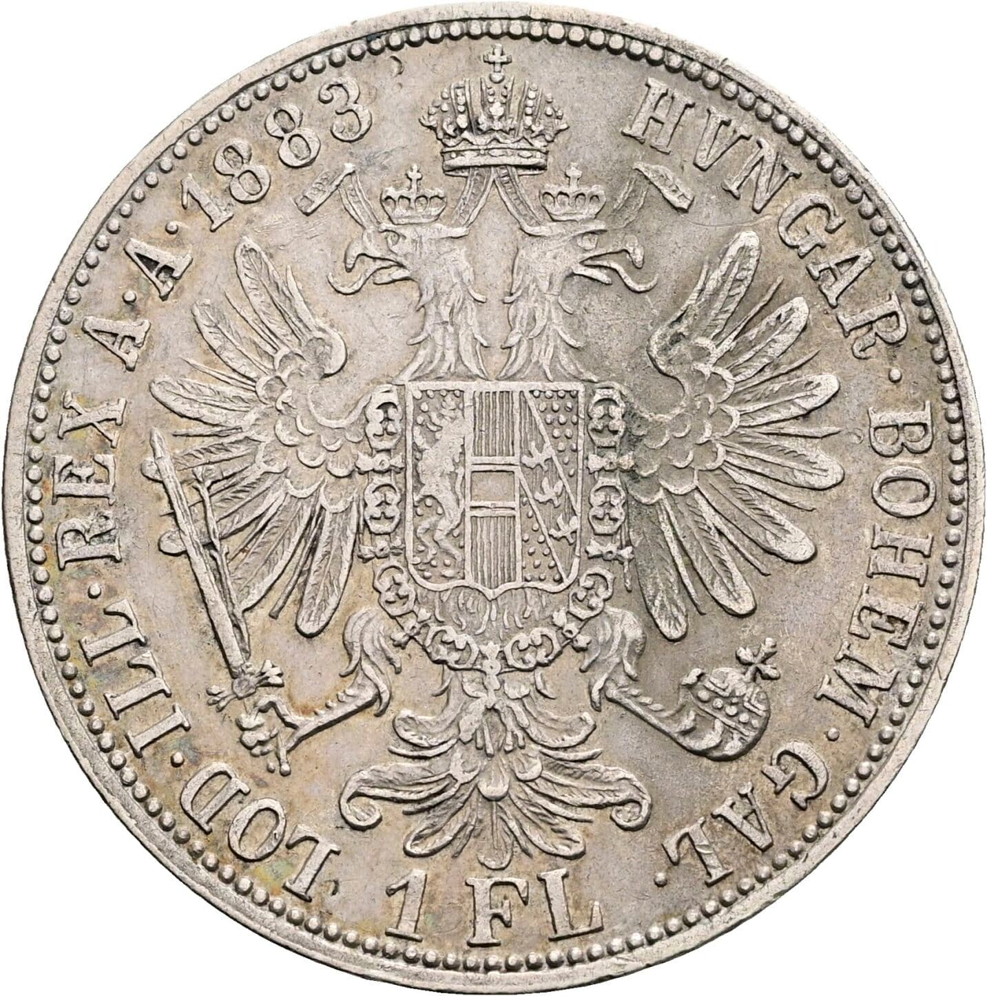 1 Gulden Franz Joseph I. 1848-1916 1883 – Rückseite