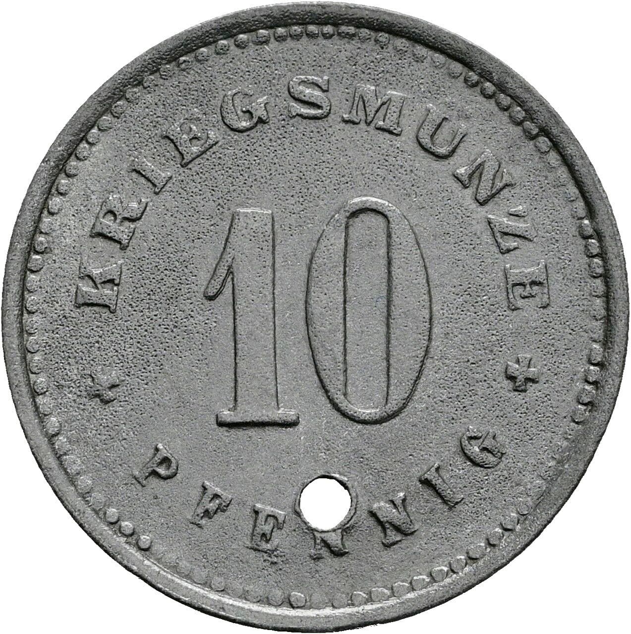10 Pfennig 1917 – Vorderseite