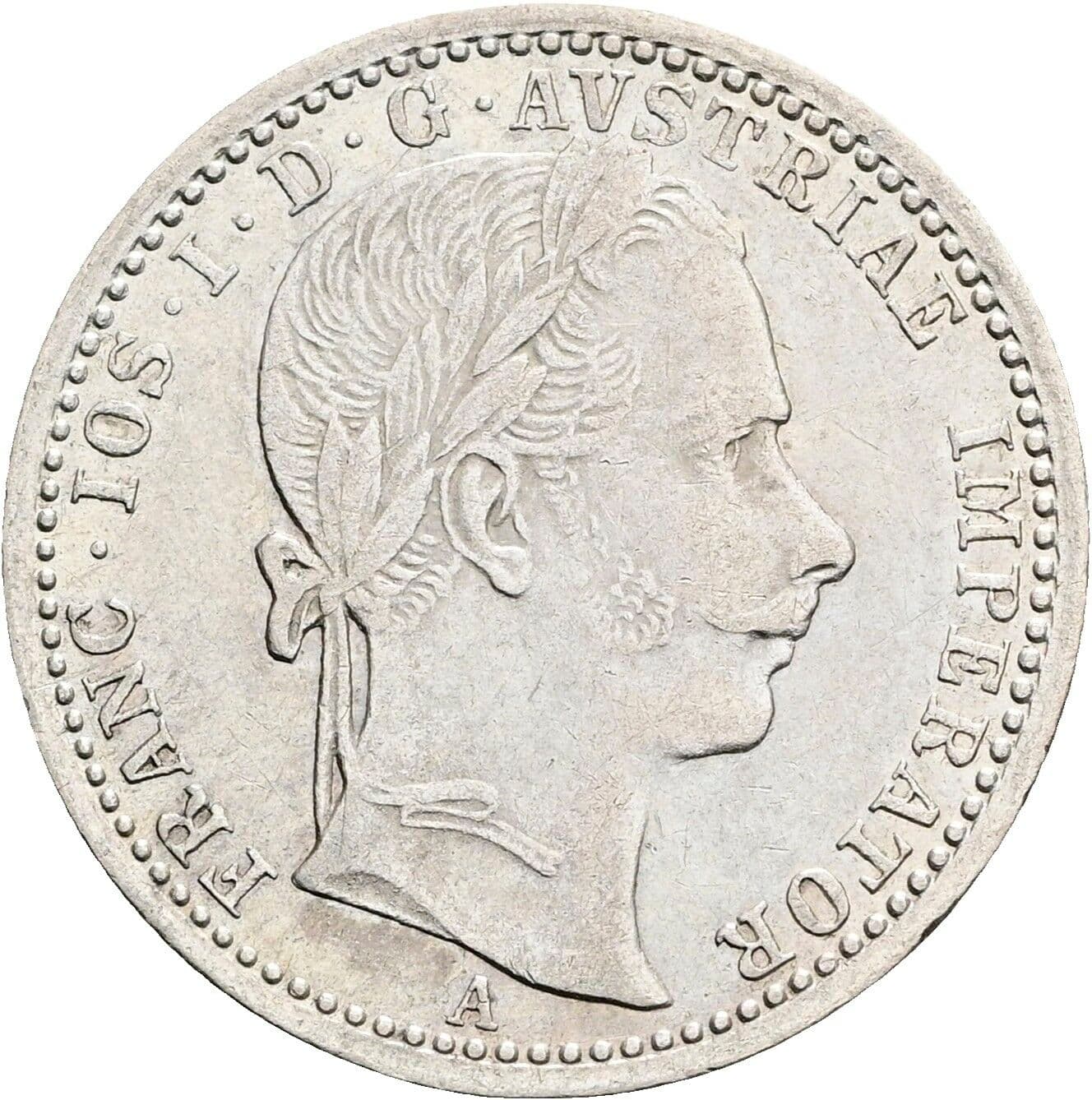 1/4 Gulden Franz Joseph I. 1848-1916 1862 A Wien – Vorderseite