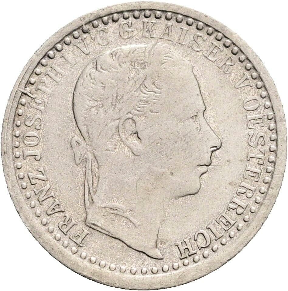 5 Kreuzer Franz Joseph I. 1848-1916 1864 A, Wien – Vorderseite