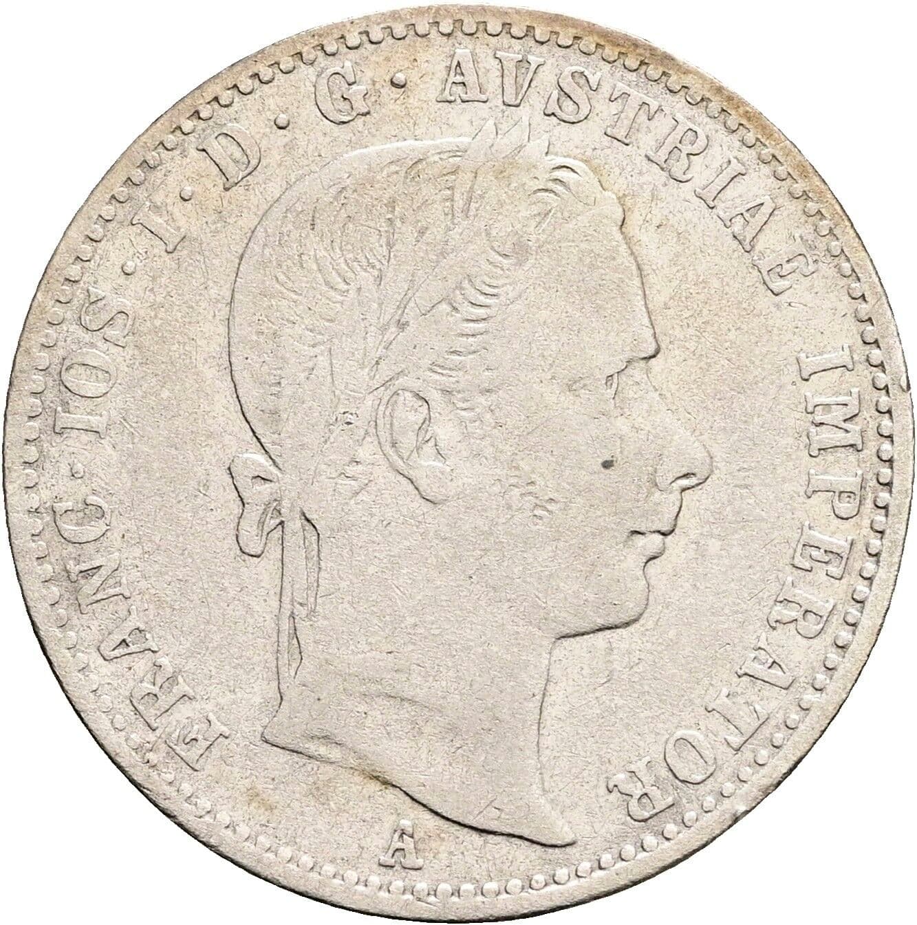 1/4 Gulden Franz Joseph I. 1848-1916 1859 A – Vorderseite