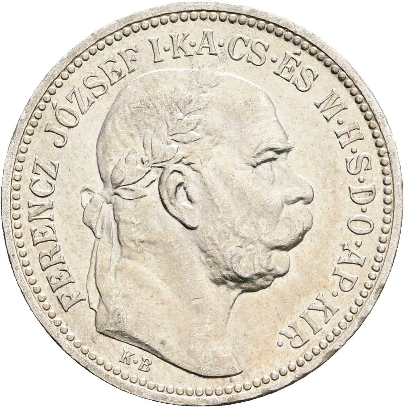 1 Korona Franz Joseph I. 1848-1916 1915 KB, Kremnitz – Vorderseite