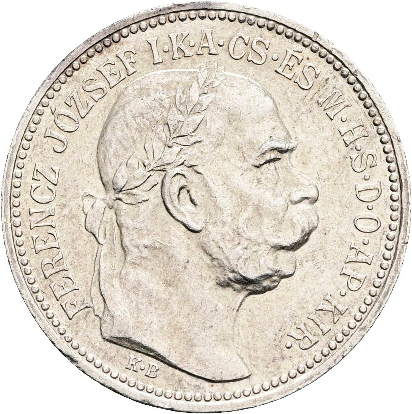 1 Korona Franz Joseph I. 1848-1916 1915 KB, Kremnitz – Vorderseite