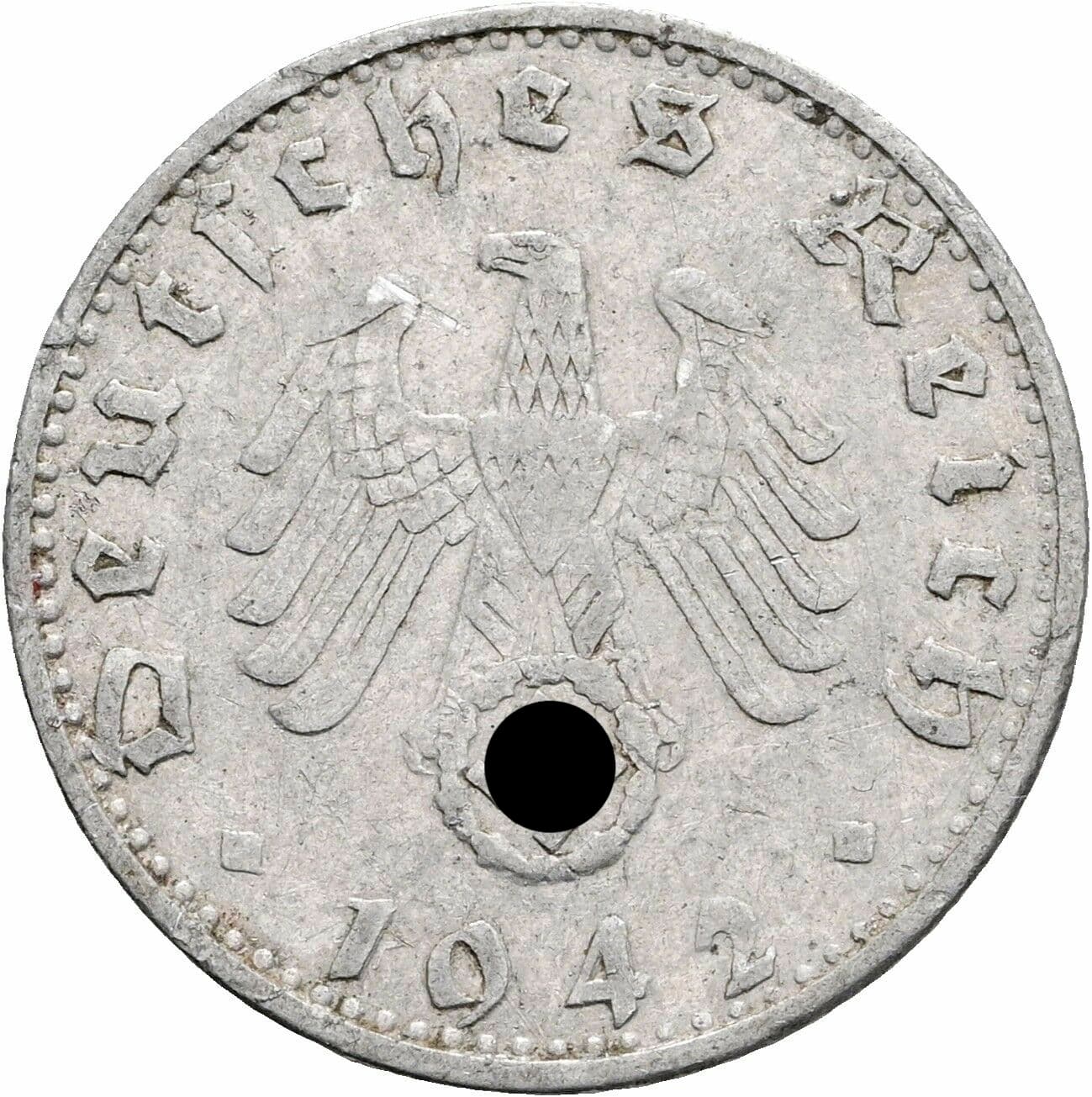50 Reichspfennig 1942 G – Rückseite