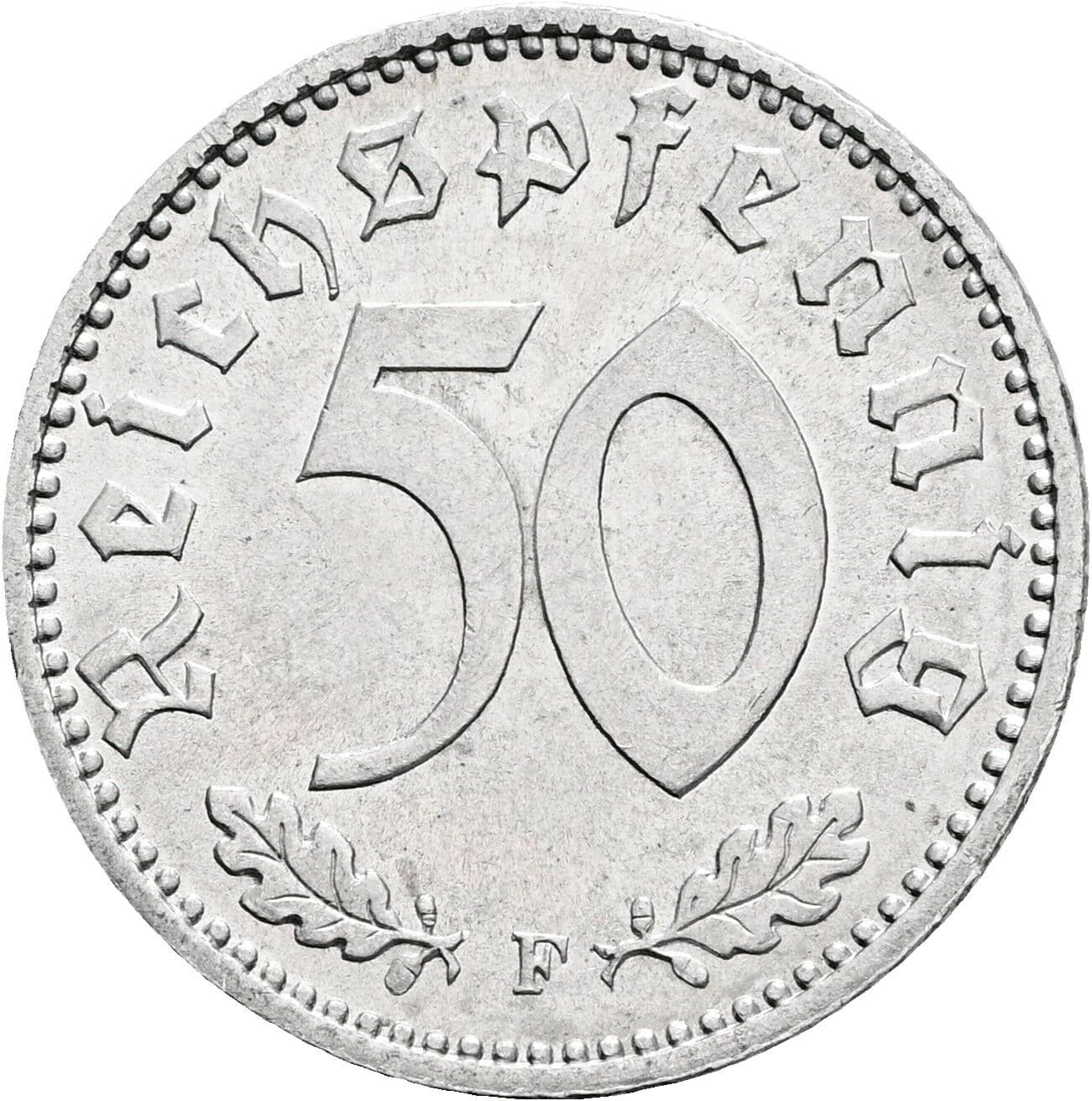 50 Reichspfennig 1944 F – Vorderseite