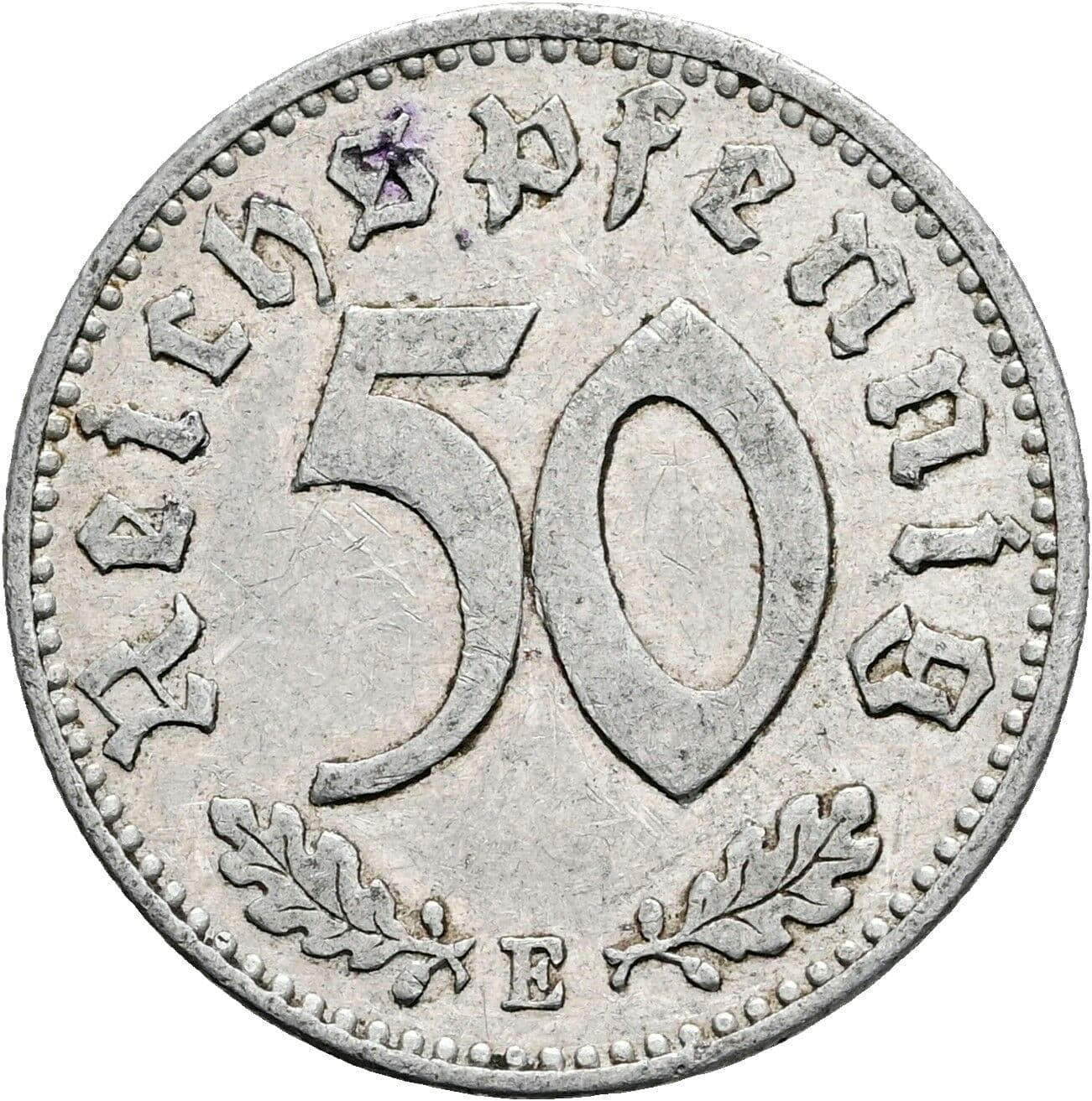 50 Reichspfennig 1940 E – Vorderseite