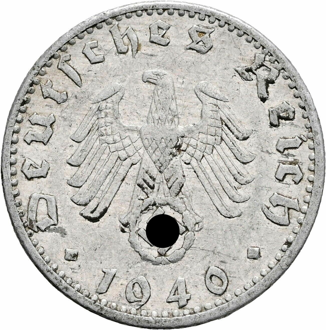 50 Reichspfennig 1940 E – Rückseite