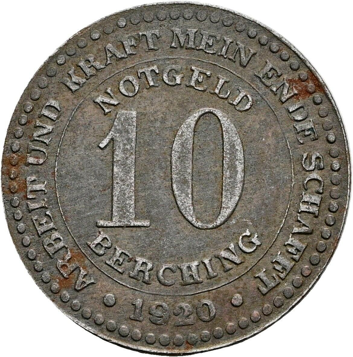 10 Pfennig 1920 – Vorderseite