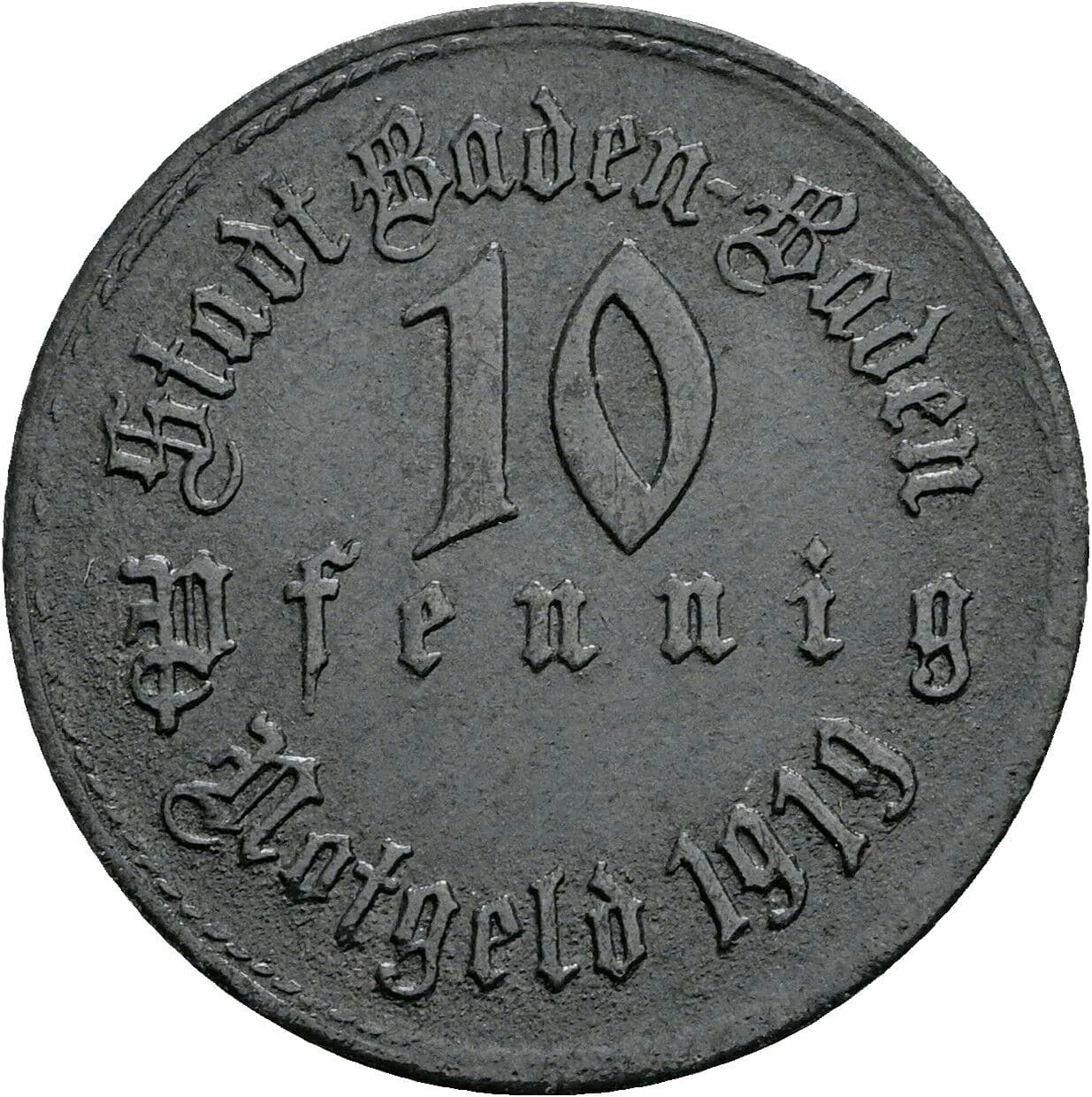 10 Pfennig 1919 – Vorderseite