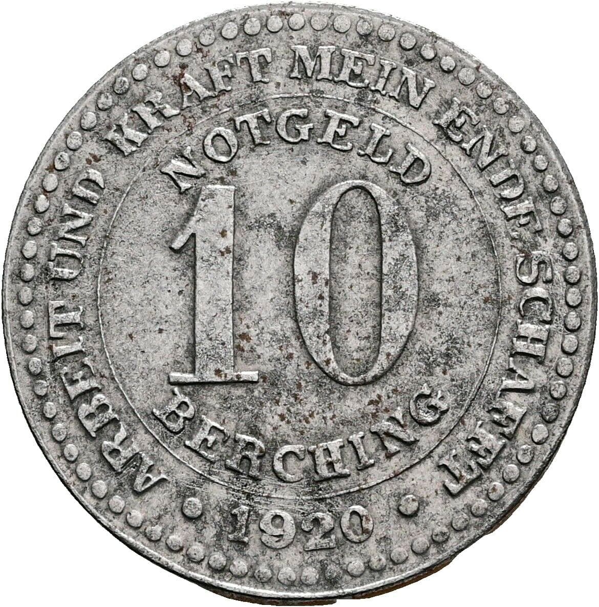 10 Pfennig 1920 – Vorderseite