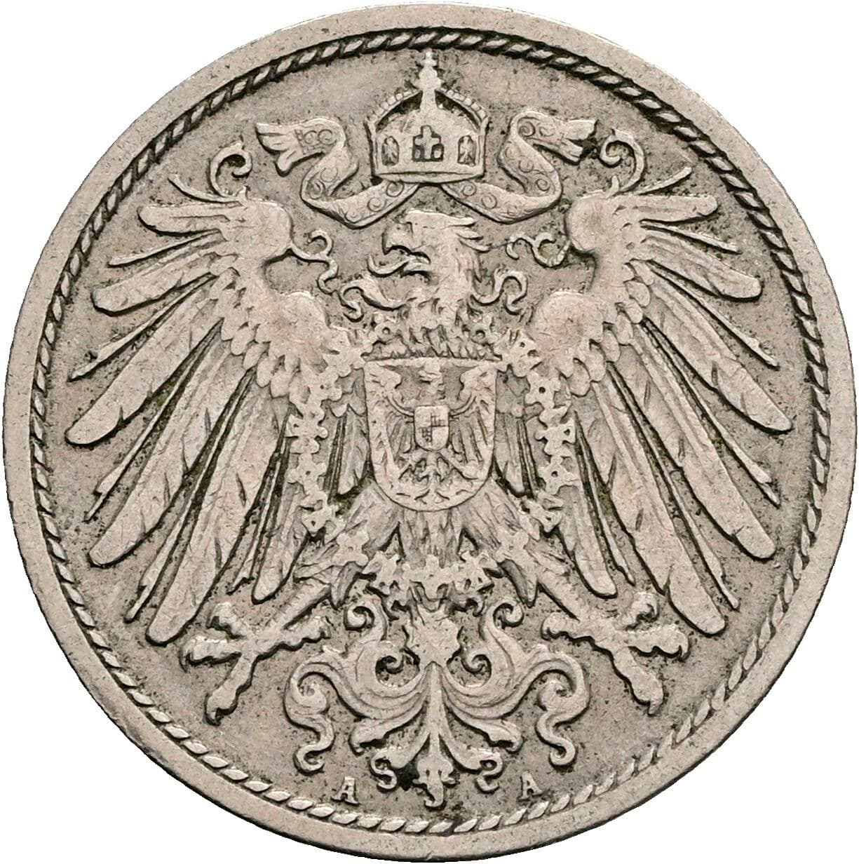 10 Pfennig 1905 A – Rückseite