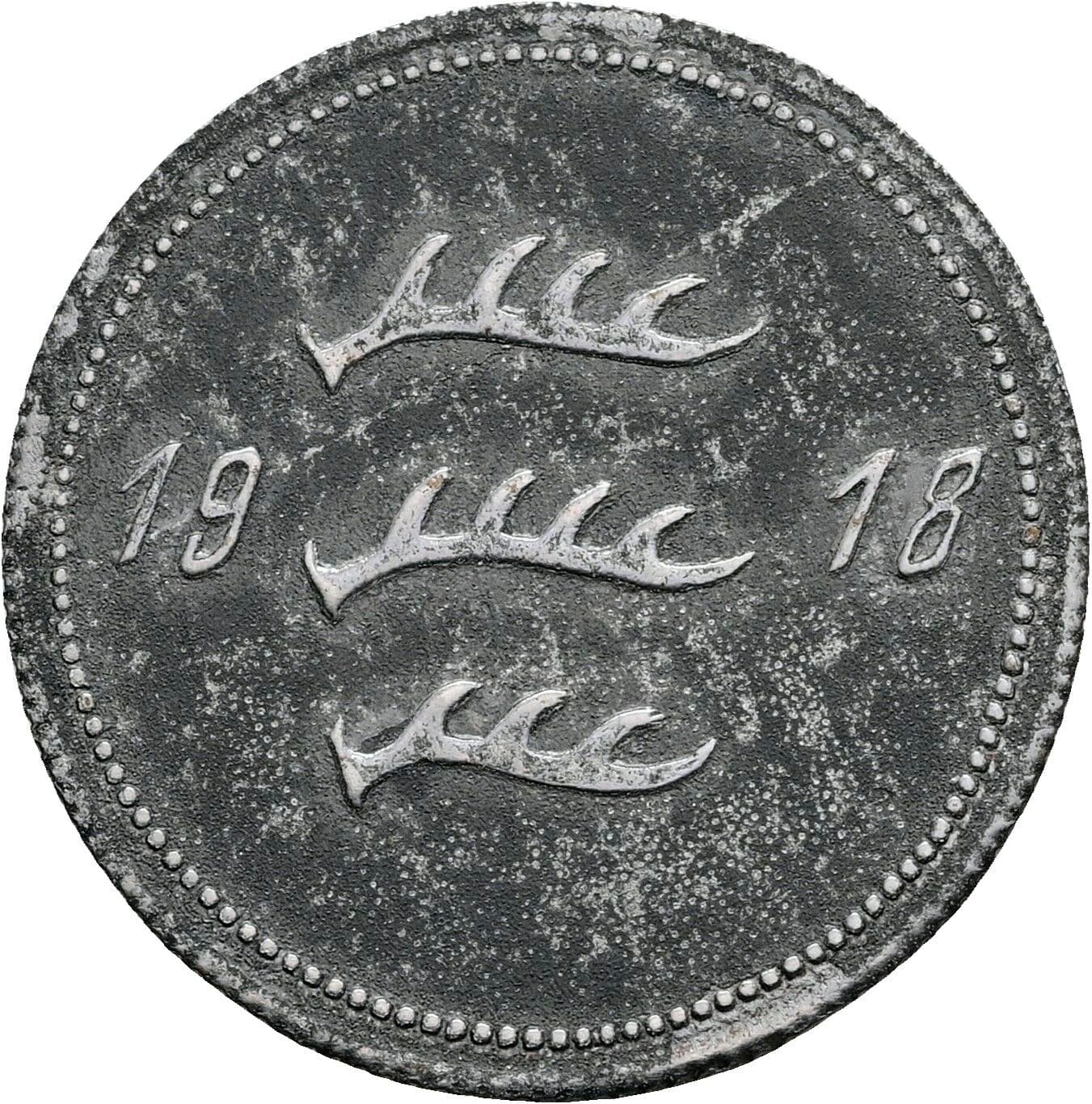 50 Pfennig 1918 – Rückseite