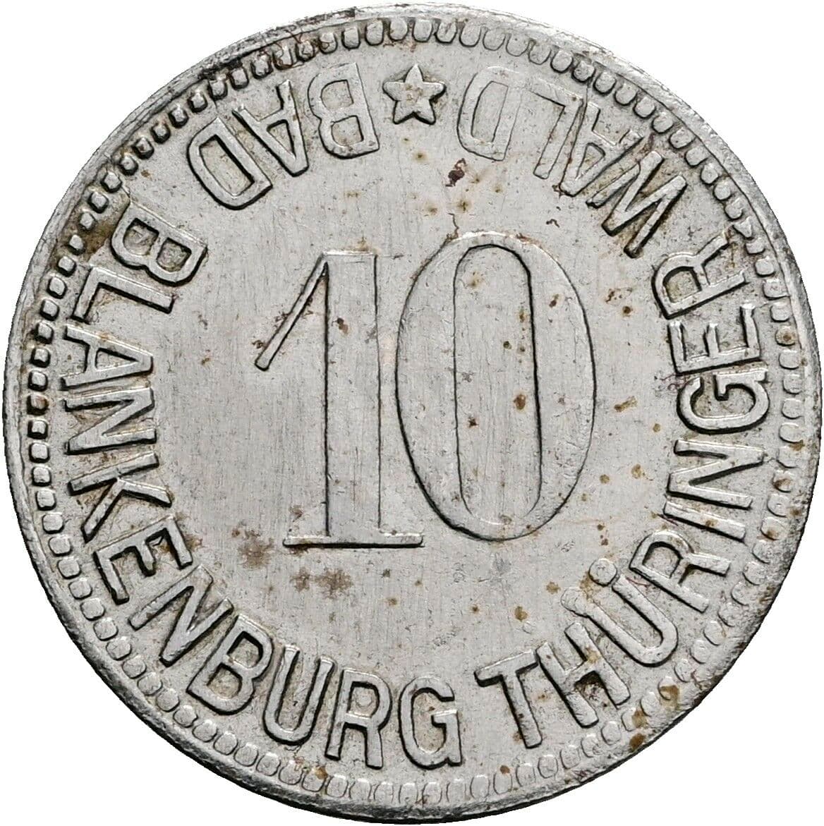 10 Pfennig – Rückseite