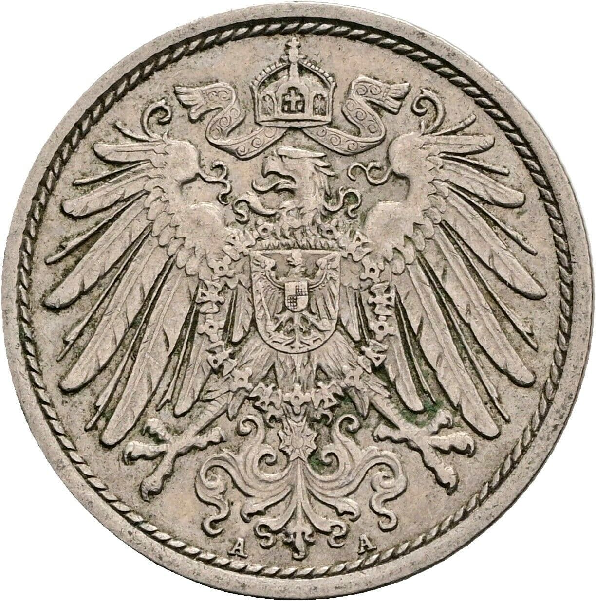 10 Pfennig 1915 A – Rückseite