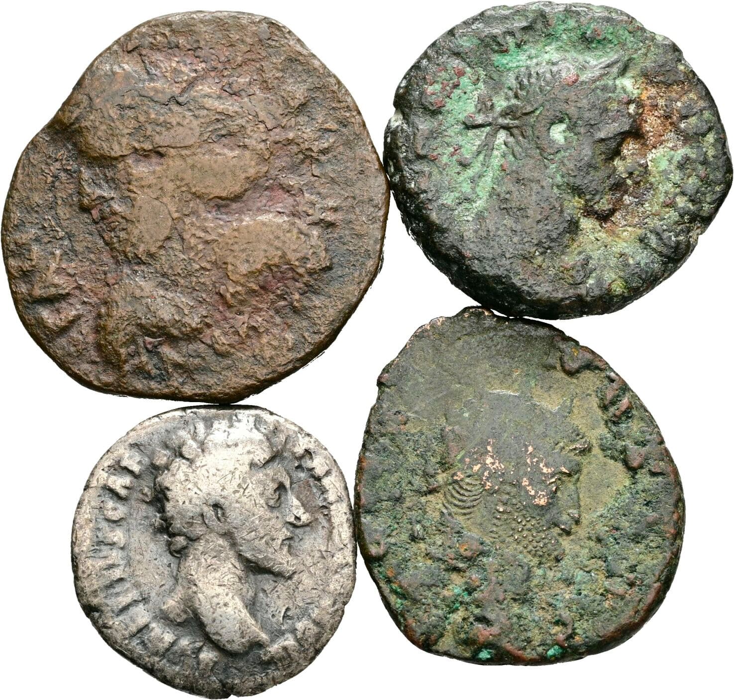 Alexandria Lot mit 4 Münzen – Vorderseite